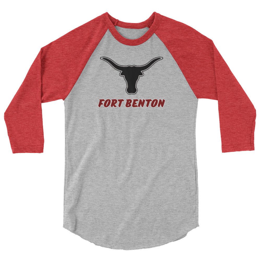 Fort Benton Longhorns 3/4 Sleeve Raglan Shirt